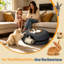 Grand lit pour chat avec grotte et grattoir, 24 po, noir-455344343