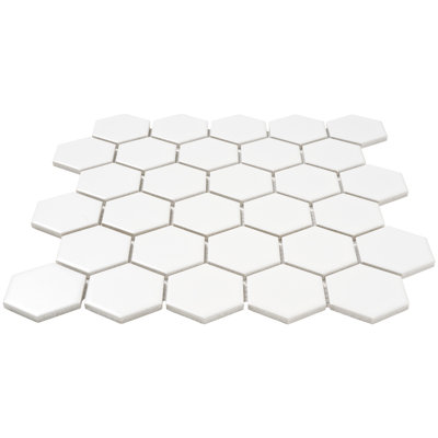 Carreau de mosaïque 2 po x 2 po en porcelaine nid d'abeille pour mur et plancher