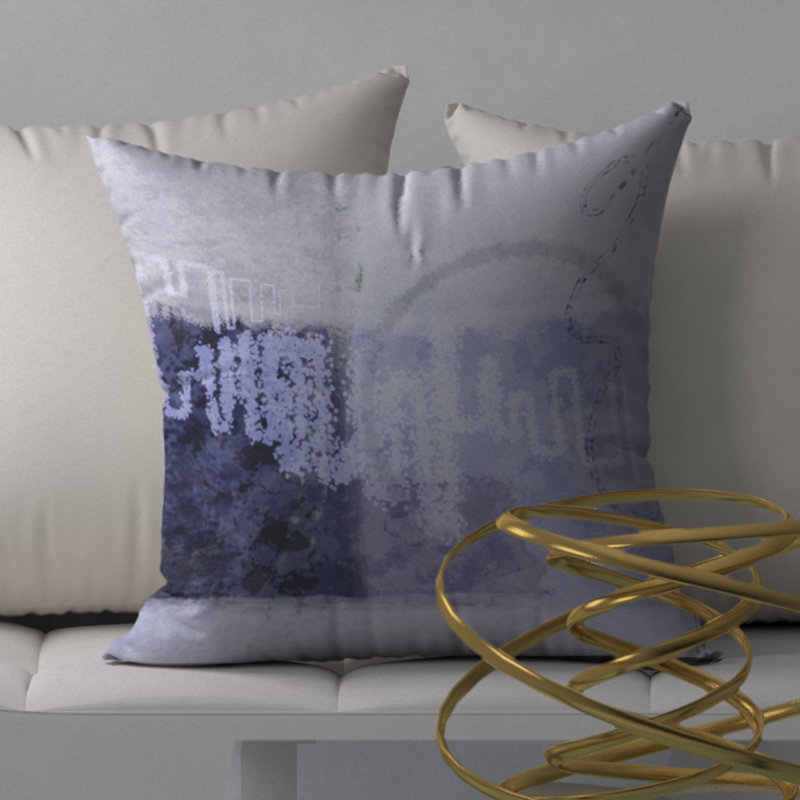  Housse et insert de coussin décoratif carré Smooth Dreamy, 18" x 18"