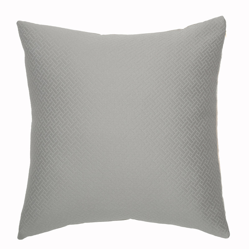 New Brighton Square Pillow Cover & Insert, Gray