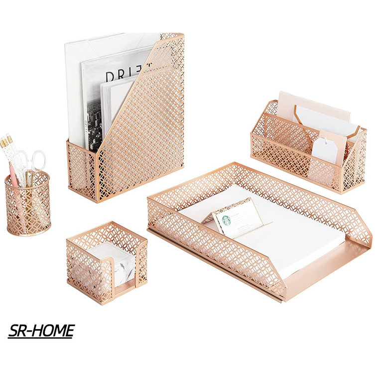 SR-HOME Alloy Steel Desk Organizer Set