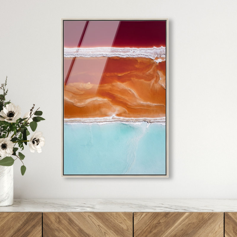 Surreal Coast Print, 55"H x 37"W, Silver Floater Frame