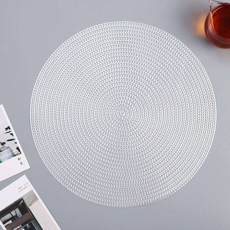 Ensemble de napperons en vinyle 4 pièces, Argent