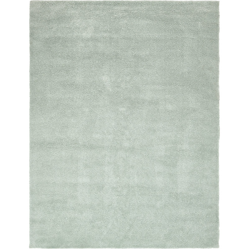 Tapis bleu clair Zuniga, Rectangle 10 pi x 13 pi 1 po
