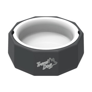 2 in 1 Pet Bowl Cat Dog Feeder Spill Proof Portable Travel