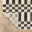 Harlow Blocks and Stripes Beige/ Black Area Rug-251161872