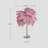 LED Feather Table Lamp With Touch Switch-1537083702