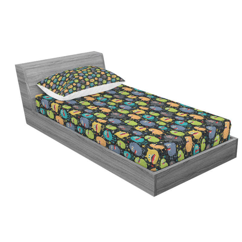 Microfiber Sheet Set, Twin Sheet Set with Fitted Sheet