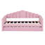 Lits multifonctionnels en velours rose avec chargement et rangement USB