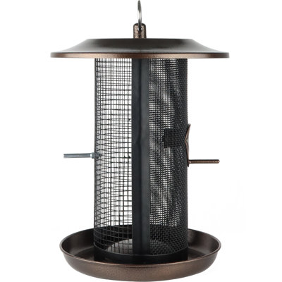 Nature's Way Nature's Way Beloved Bronze Dual-Chamber Metal Mesh Bird Feeder 2.375 QT, Bronze