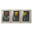 Midnight Tulip IV - reproduction encadrée sur mesure de qualité supérieure mate - 3 pièces-1767813660-1767813661