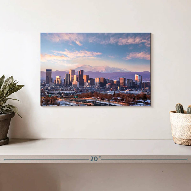Nicci Denver Mountainous Skyline, 8" H x 12" W