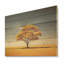 Arbre africain africain - Art africain sur bois de pin naturel-101408236