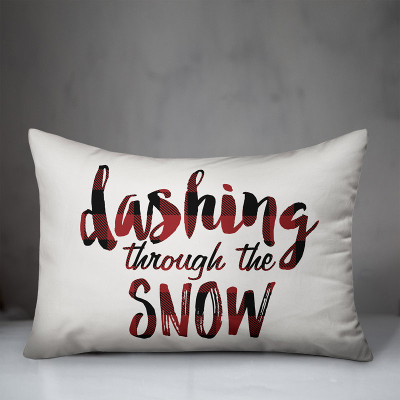  Coussin lombaire Dashing Through the Snow, Polyester/ Bourre en polyester