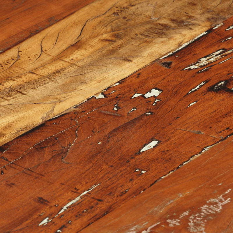 Navarrette Frame Single Coffee Table, Solid Reclaimed Wood, 13.8" H x 26.8" L x 26.8" W
