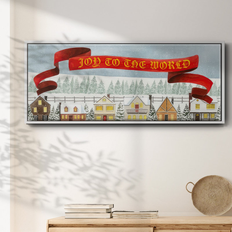 Holiday Village - toile encadrée, H 8 po x l 20 po