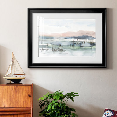 Marsh Cattails I, reproduction encadrée de qualité supérieure - prête à être accrochée