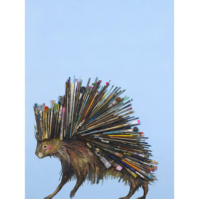 «Paintbrush Porcupine», reproduction d'art sur toile
