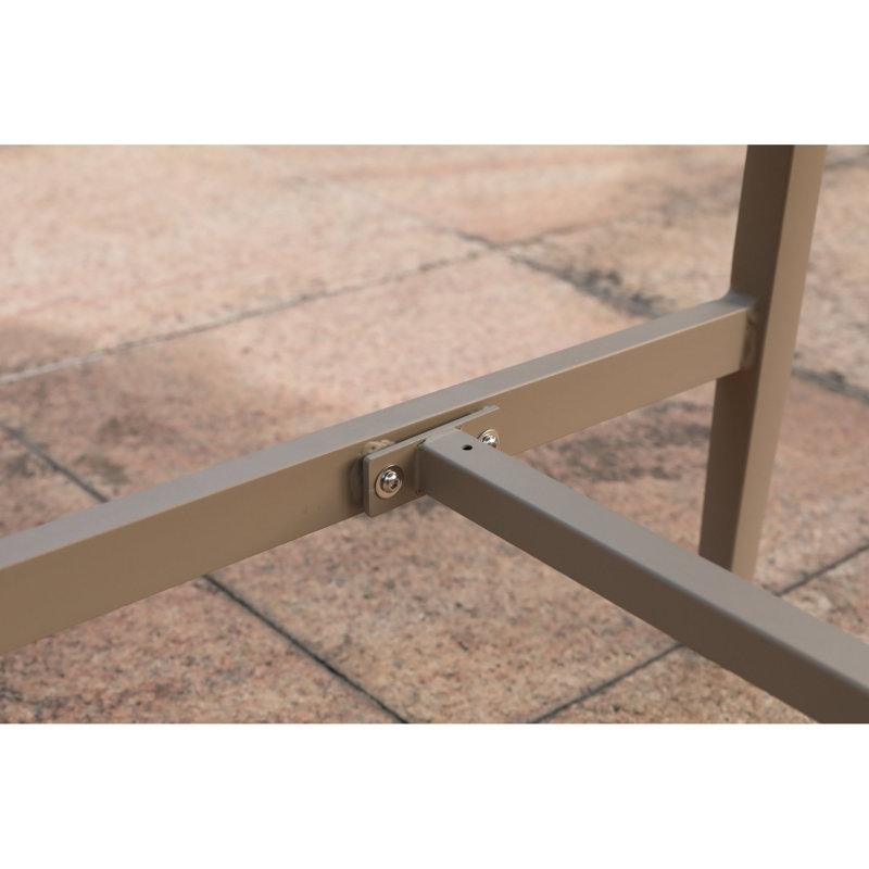 Tabourets de bar confortables pour le patio, corde intérieure en aluminium moderne pour l'intérieur et l'extérieur