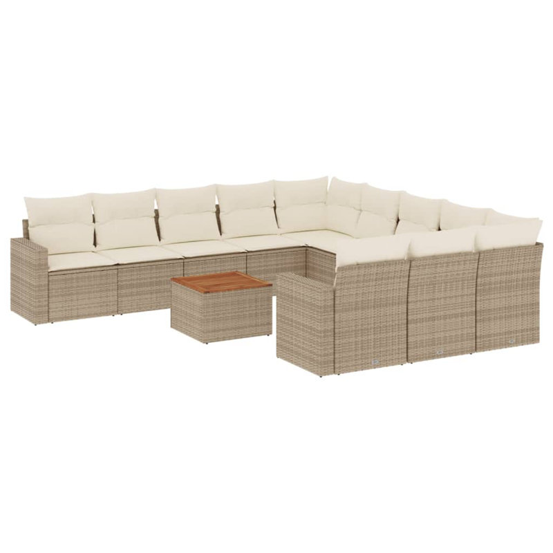 Ensemble de 12 canapés de jardin Vidaxl - beige