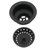 Post Style Kitchen Sink Basket Strainer with Waste Disposal Flange and Stopper Set-21699115