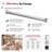 Grey Oak 58.5" Floor-Mounted Single Wall Closet System with 3 Sections, 2 Clothing Rods, 14 Shelves & 2 Shaker Drawers-135971816-135971815