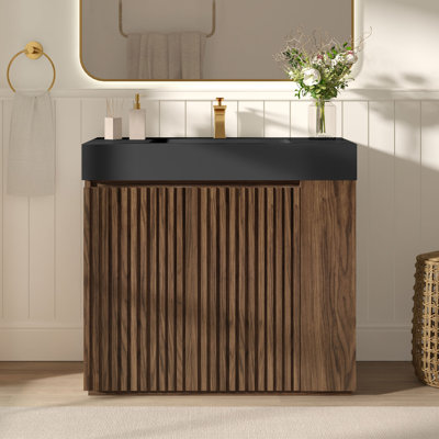 36" Bathroom Vanity with Solid Surface Top
