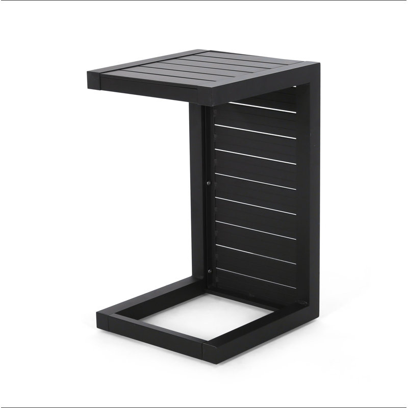 Cape Coral Alu C-Shaped Table Grey, Black