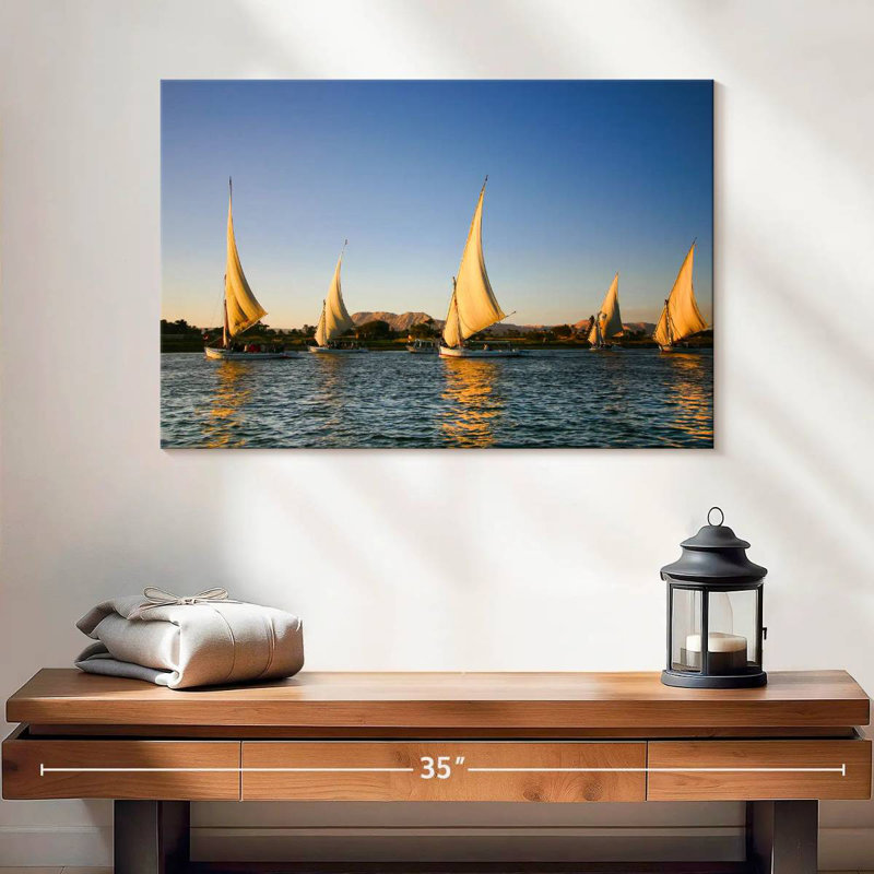 Bateaux Mehar Nile Felucca, H 16 po x l 24 po