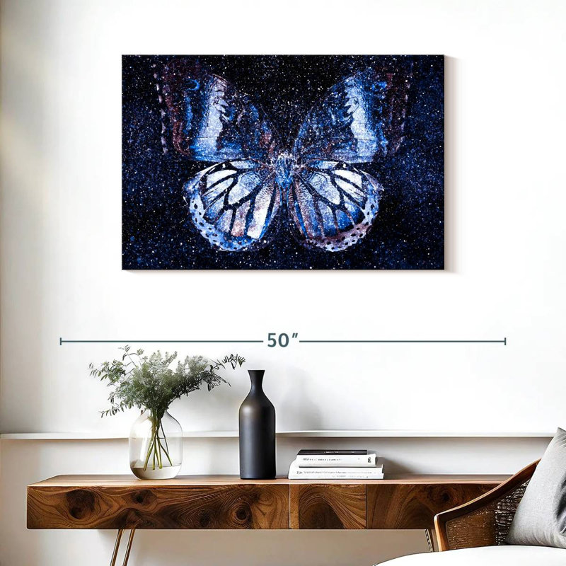 Cosmic Butterfly, 24" H x 36" W
