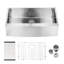 Évier de cuisine en acier inoxydable à tablier simple 33 po x 21 po x 10 po Farmhouse