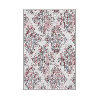 Antibacterial Hall Carpet (2.6 x 6.6 Ft) | 100% Polyester, 0.4 in Pile Height | Non-Slip PVC Dot Underside, Machine Washable | 3D Digital Printing, Durable & Stylish for Entryways, Living Rooms & More