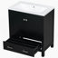 Meuble-lavabo de 30 po avec lavabo simple et armoire encastrée Combo-1192649307