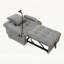 Fauteuil lit simple convertible, fauteuil inclinable réglable pour les petits espaces-112748677