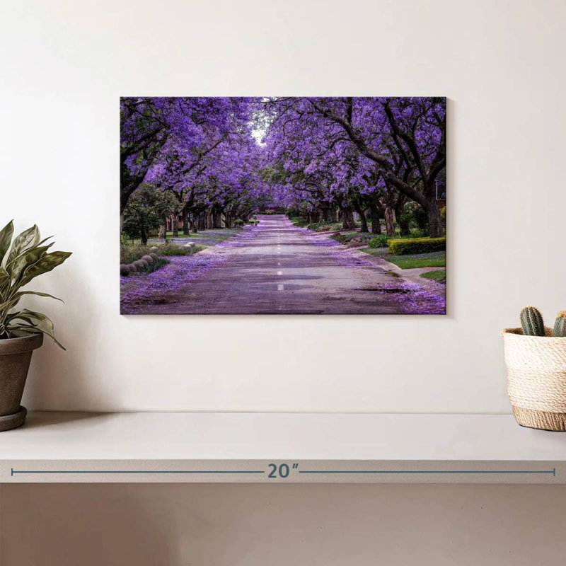 Sirci, rue Jacaranda en fleurs, H 8 po x l 12 po