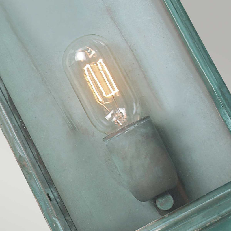 Quedgeley Verdigris Outdoor Wall Lantern