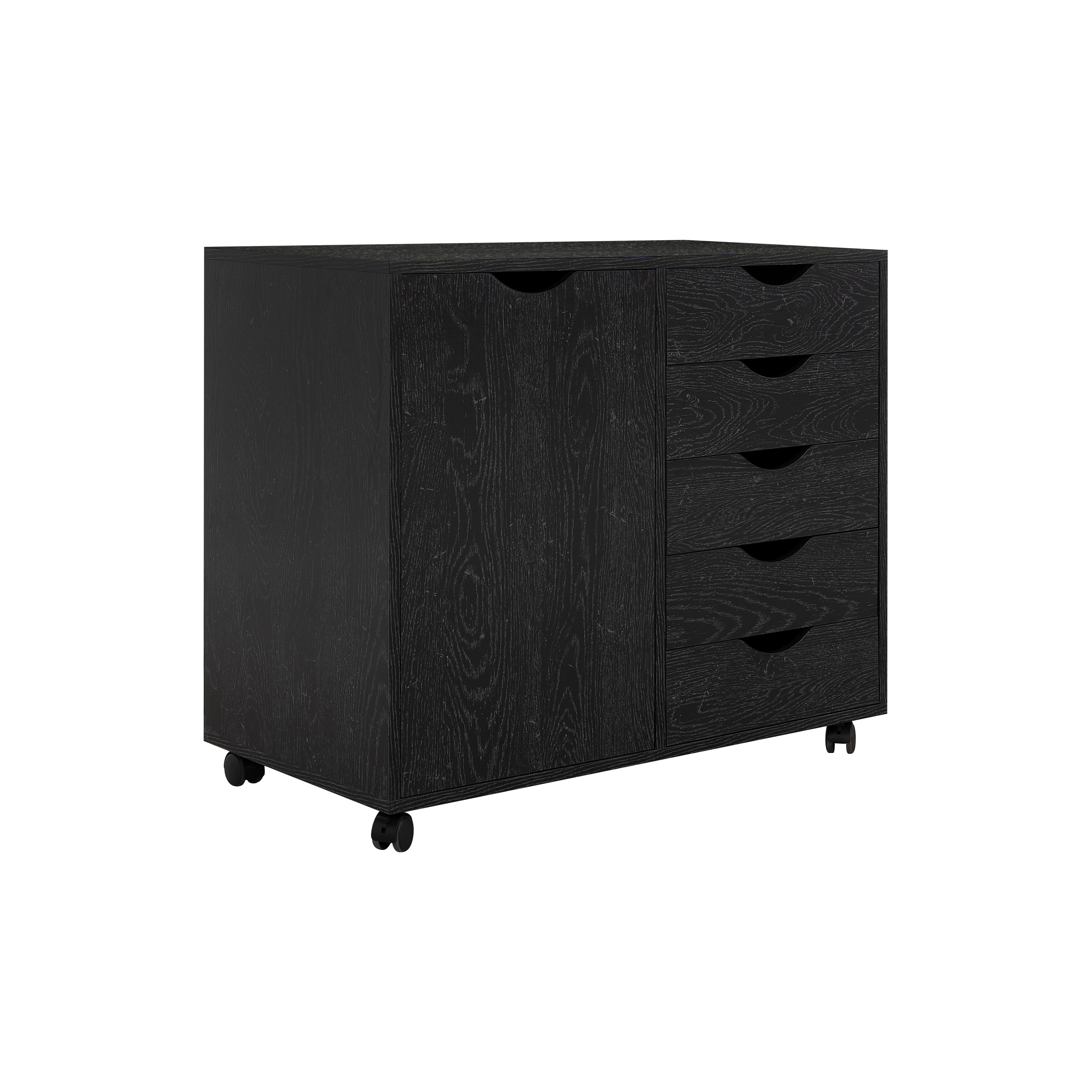 Ebern Designs 5-Drawer Mobile Lateral Filing Cabinet - Wayfair Canada