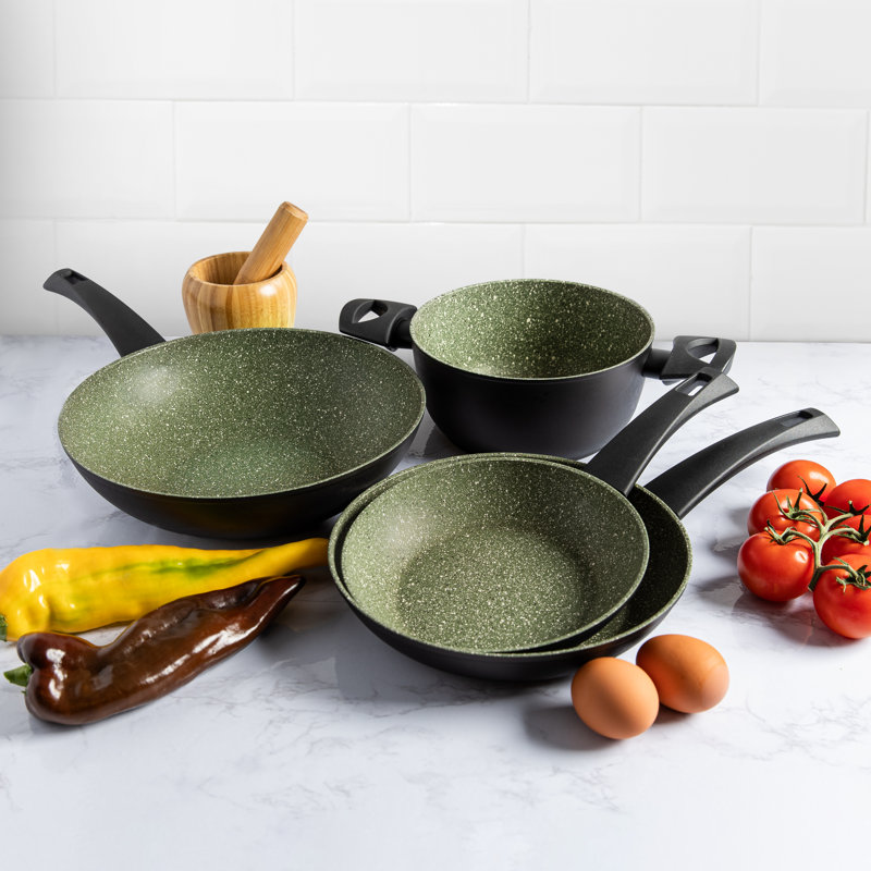 Batterie de cuisine antiadhésive en aluminium 4 pièces Natura