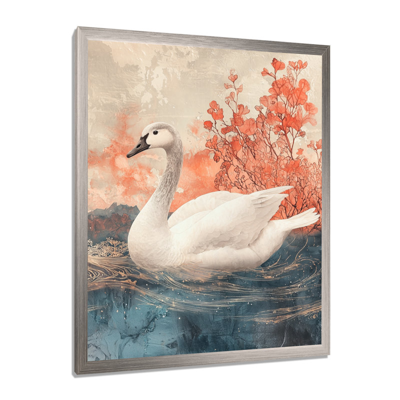 Badley - animaux, art mural, salon, H 20 po x l 12 po, Reproduction encadrée d'une seule photo, Argent argent