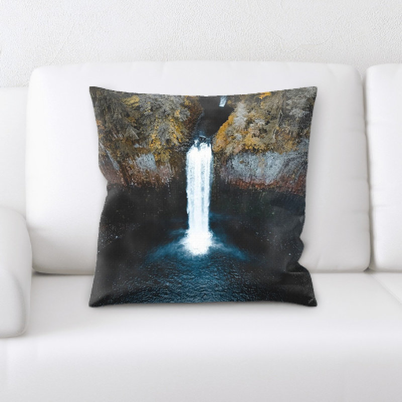 Waterfall Microsuede Reversible Throw Pillow