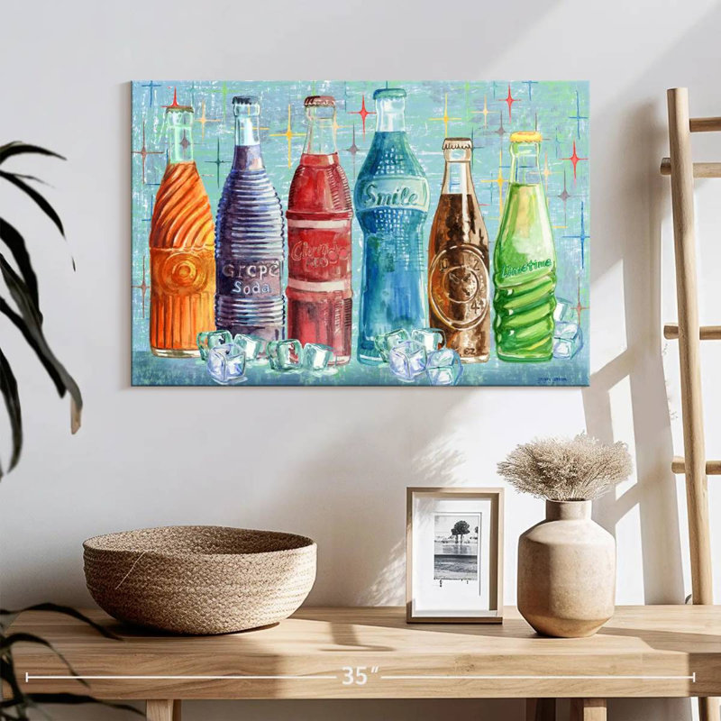 Yarlin Soda Bottles, 16" H x 24" W