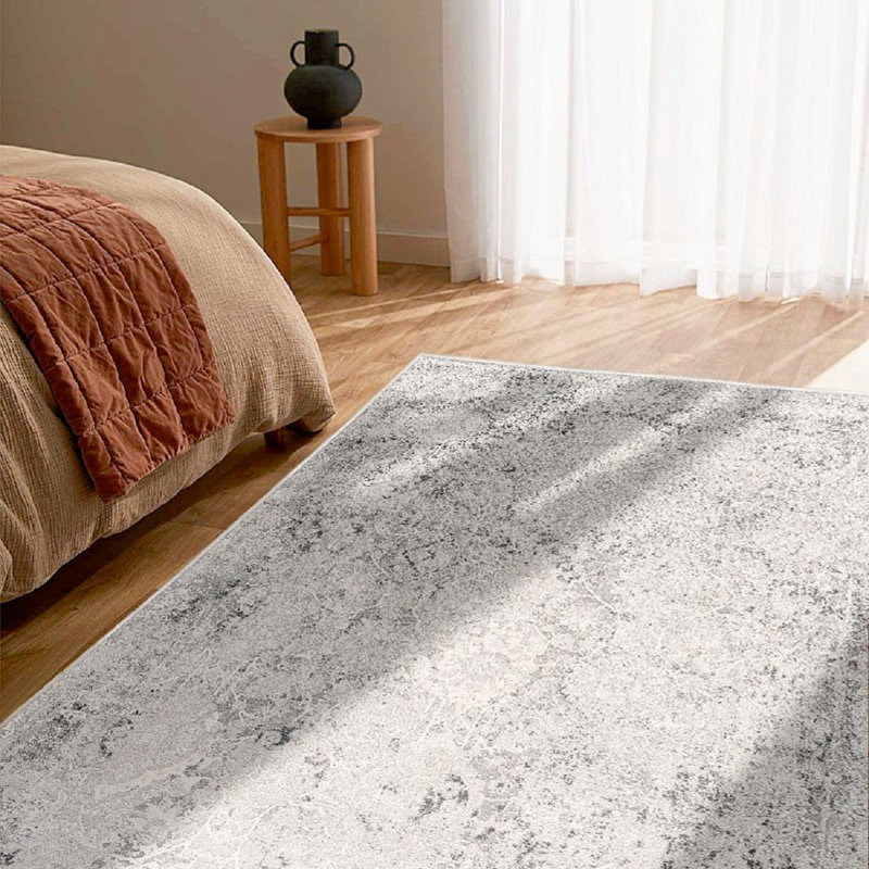Tapis à motif abstrait moderne Collection Mirage, Rectangle 5 pi 3 po x 7 pi 7 po
