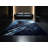 Soft Plush Durr Shadowblade Assassin Sleek & Chic Modern Area Rug in Gray – Navy Binding-2145318446