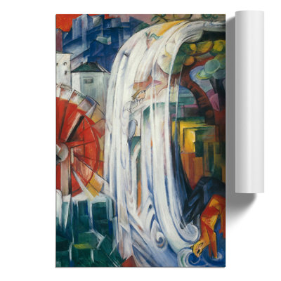 The Bewitched Mill by Franz Marc - No Frame Painting