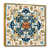 Toile avec cadre flottant or
