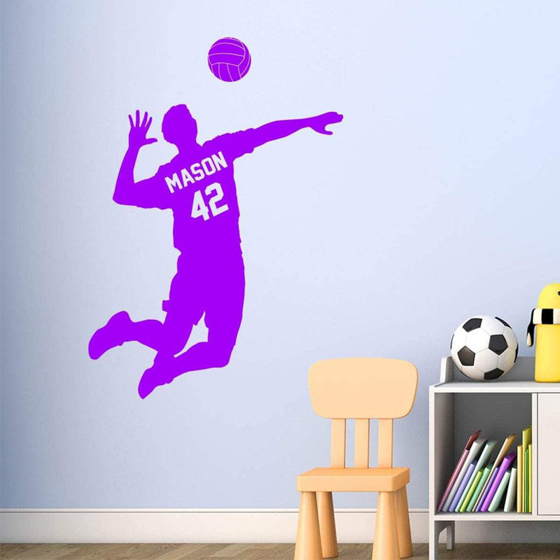 Wall Decal, 31" H x 22" W, Purple
