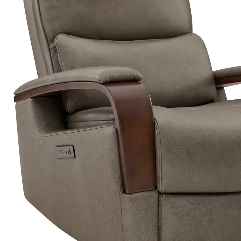 Genuine Leather Swivel Power Recliner