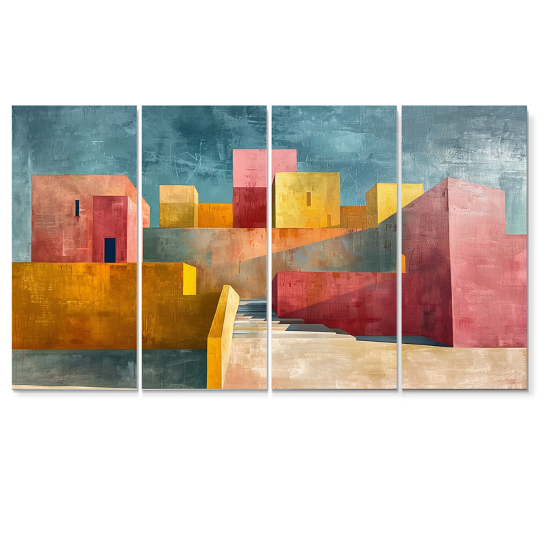Ensemble de salon mural Erving - City Buildings, H 32 po x l 64 po