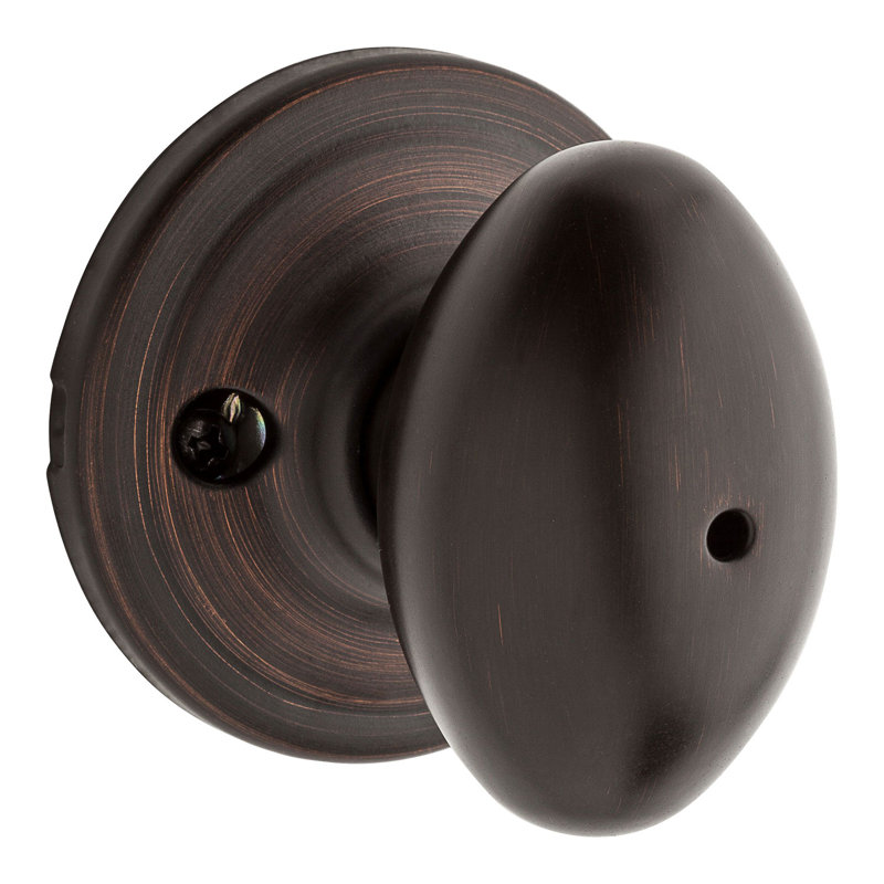 Laurel Privacy Door Knob, Venetian Bronze