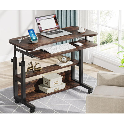 32" Portable Desk with Power Outlets